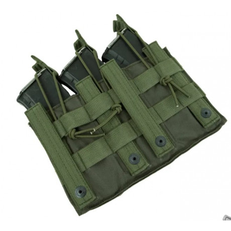 Подсумок 3АКМ MOLLE без клапана олива