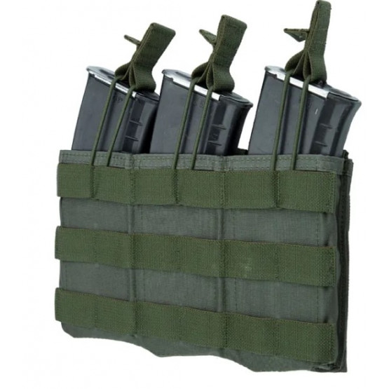 Подсумок 3АКМ MOLLE без клапана олива