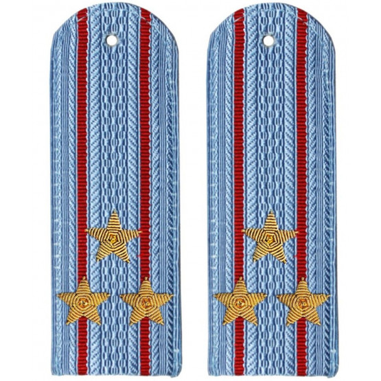 Погоны Полиции шитые полковник голубые пластик