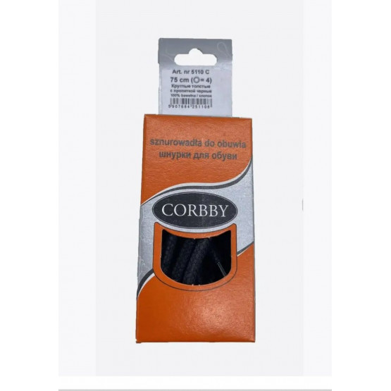 Шнурки CORBBY 75см круглые толстые